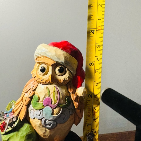 Jim Shore Heartwood Creek 3" Owl With Santa Hat Toy Bag Christmas Figure 4041105 - Picture 4 of 4